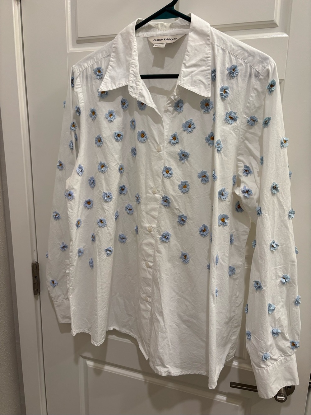 Dhruv Kapoor Floral sequin button down
